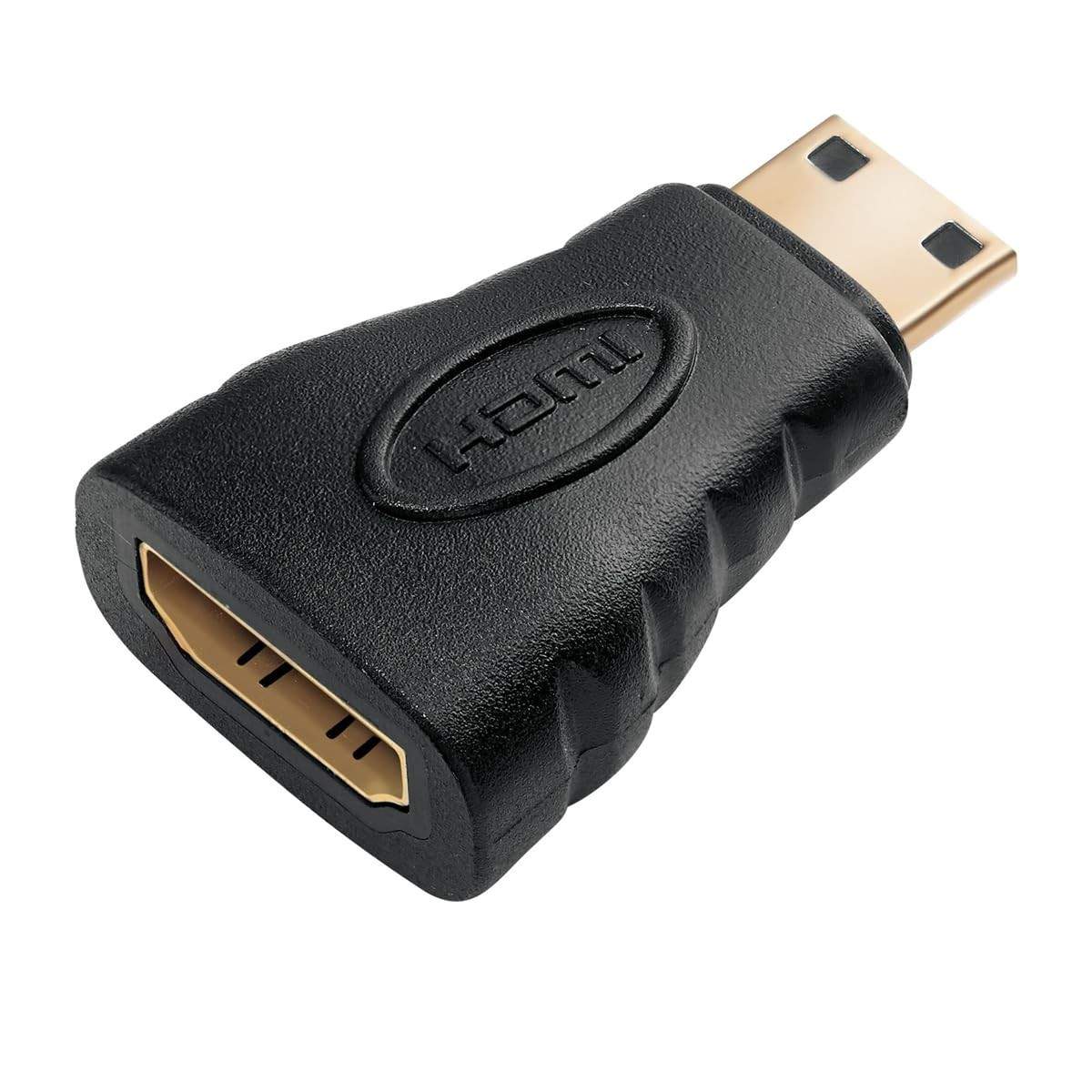 Kit 5 Adaptadores Mini HDMI Macho para HDMI Fêmea Gold - Conexão Premium 1080P
