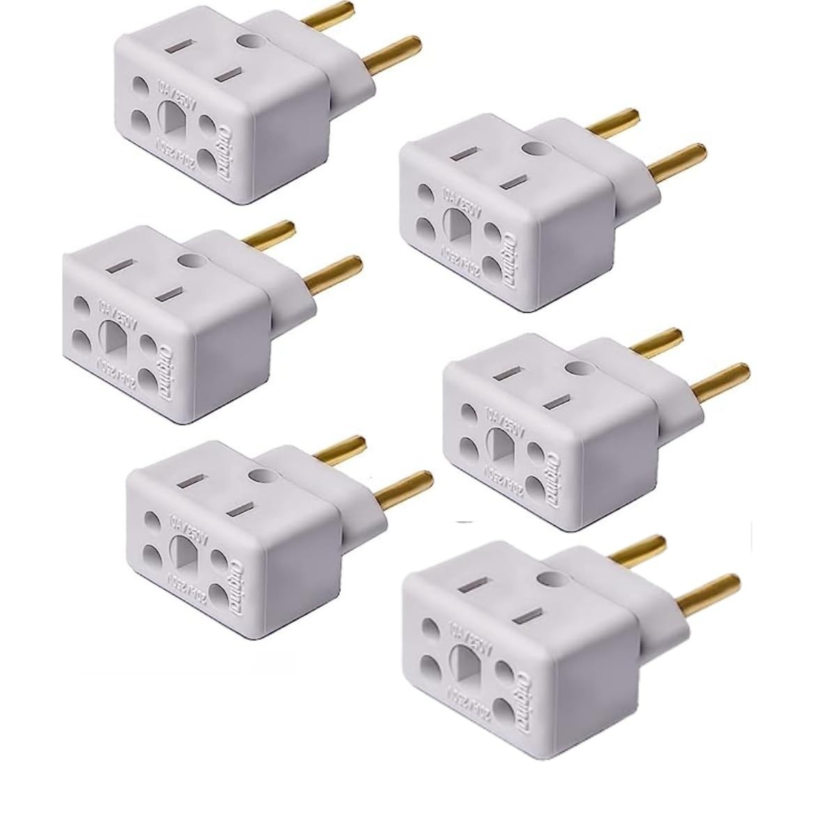 Kit 6 Adaptadores de Tomada Bob Esponja Benjamin 10A/20A - Bivolt Divertido e Seguro!