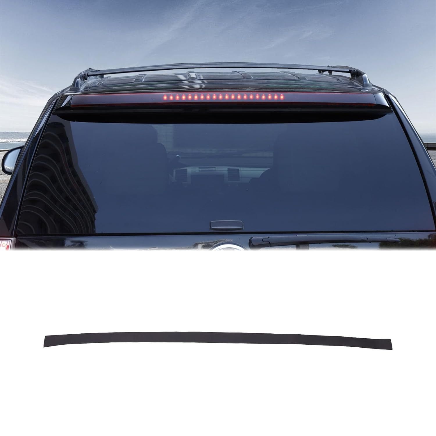 Adesivo Protetor 3ª Luz de Freio para Cadillac Escalade 2007-2014 - Estilo e Durabilidade em PVC Impermeável (Cinza)
