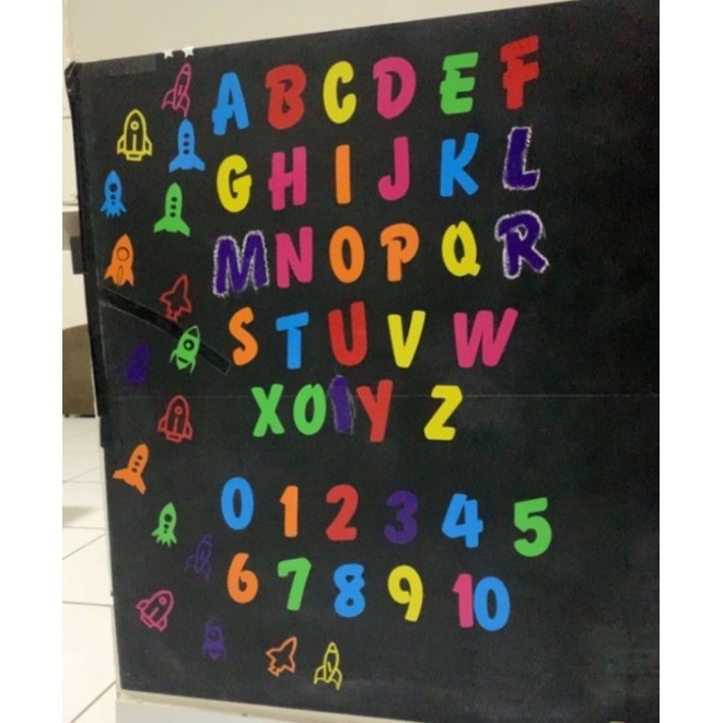 Adesivo Alfabeto Colorido + Números 0-10 e Desenhos Infantis – Decore e Ensine!
