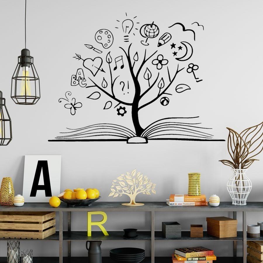 Adesivo de Parede Árvore de Livros: Decore com Criatividade!