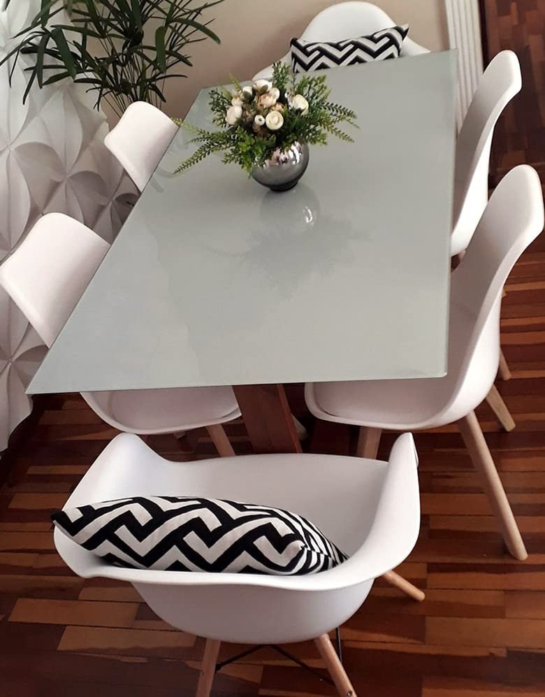 Adesivo para Mesa Cinza Laca - Resistente, Lavável e Antibactericida