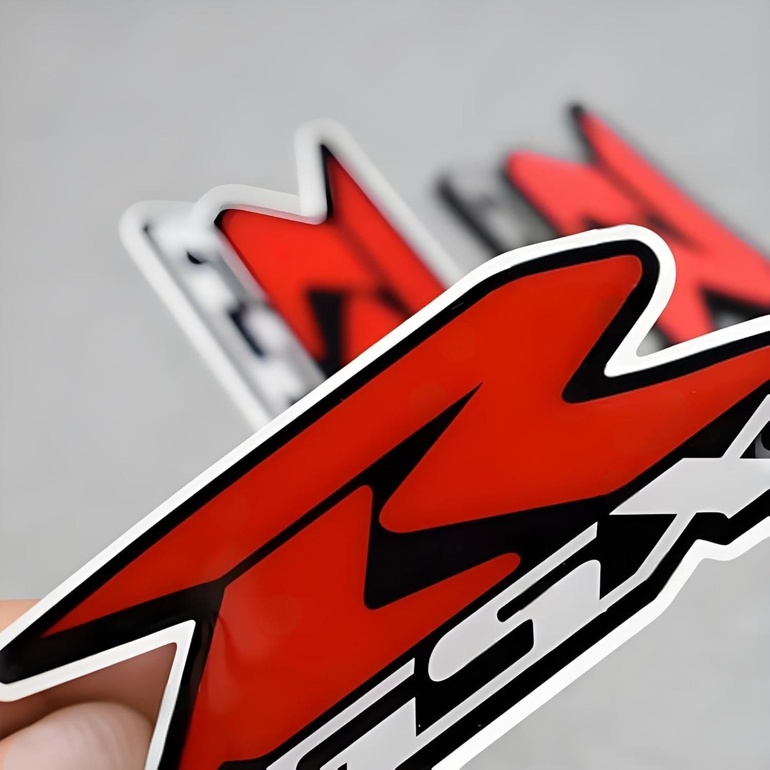 Emblema Adesivo Lateral Moto Suzuki GSXR 1000 750 600 - Vermelho PVC Premium