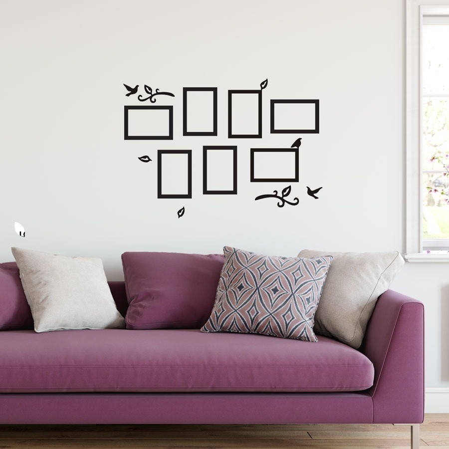 Adesivo Porta Retrato: Decore com Galhos e Pássaros!