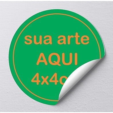 Adesivos 4x4cm Personalizados de Alta Qualidade