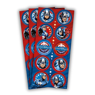 Adesivos Capitão América: Decore Sua Festa!