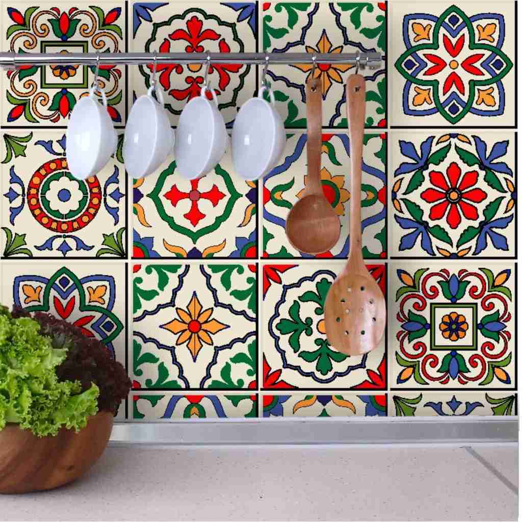 Adesivos de Azulejo Coloridos: Renove Fácil!