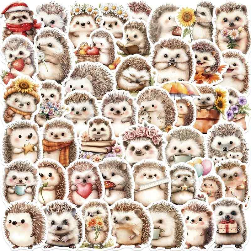 Adesivos de Ouriço Kawaii: Decore com Estilo Aesthetic