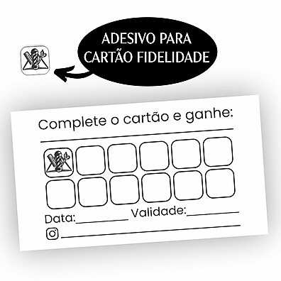 Adesivos Fidelidade: Crie Cartões Incríveis!