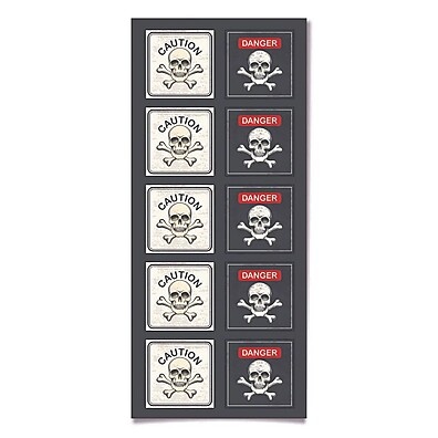 Adesivos Halloween Veneno: 30 Unidades Assustadoramente Divertidas!