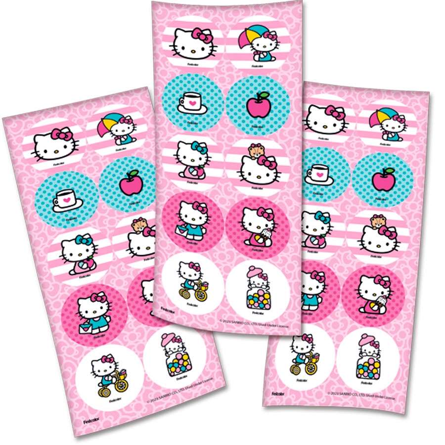 Adesivos Hello Kitty Rosa: Decore Sua Festa!