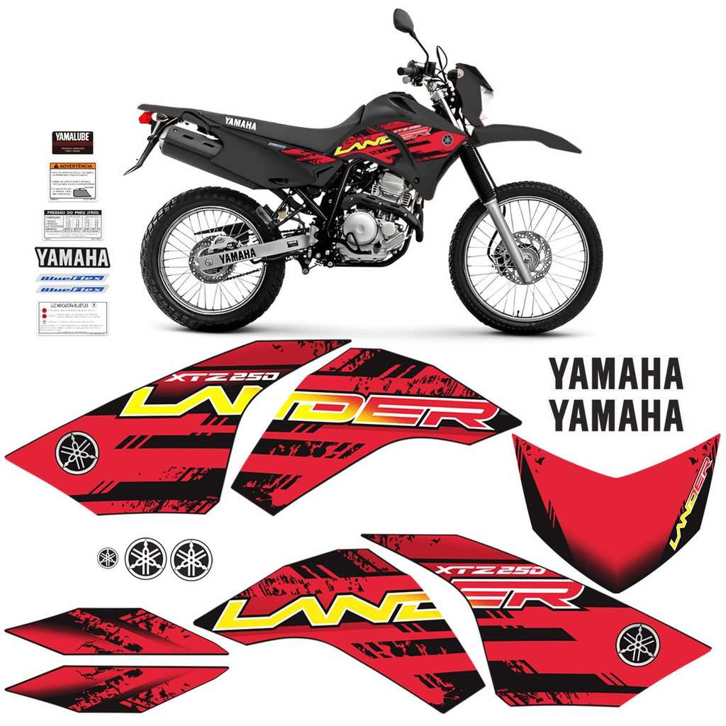 Adesivos Lander XTZ 250: Personalize sua Moto!