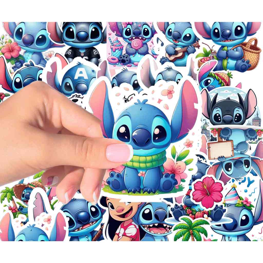 Adesivos Lilo e Stitch: 60 Fofuras Impermeáveis!
