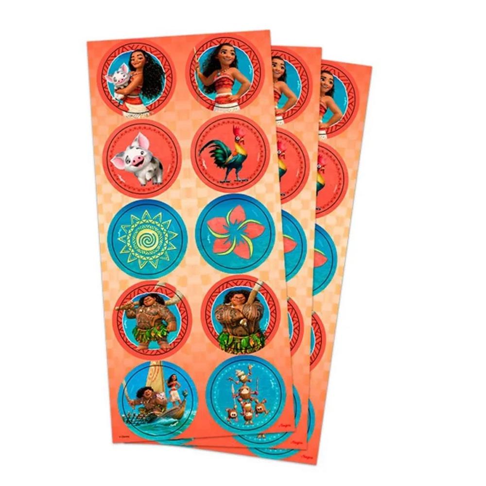 Adesivos Moana: Decore sua Festa com 30 Unidades!