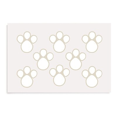 Adesivos Pegadas Brancas: Toque Final Perfeito!