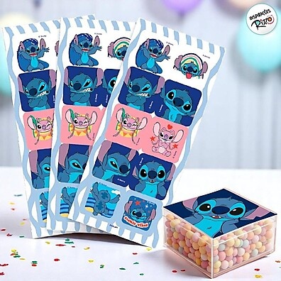 Adesivos Stitch Disney: 30 Unidades para Festas!
