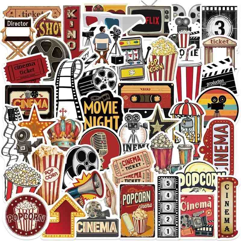 Adesivos Vintage de Filmes: O Toque Retrô que Seus Objetos Merecem