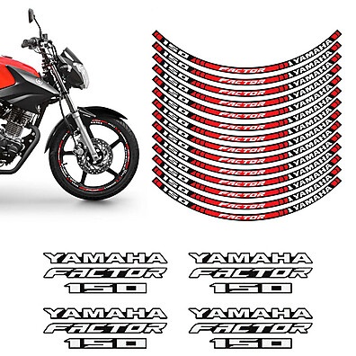 Adesivos Yamaha Factor 150: Vermelhos e Refletivos!