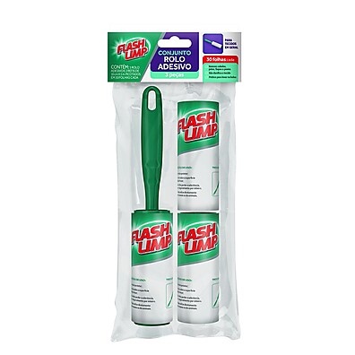 Adeus Pelos e Fiapos: Kit 3 Rolos Adesivos Flash Limp