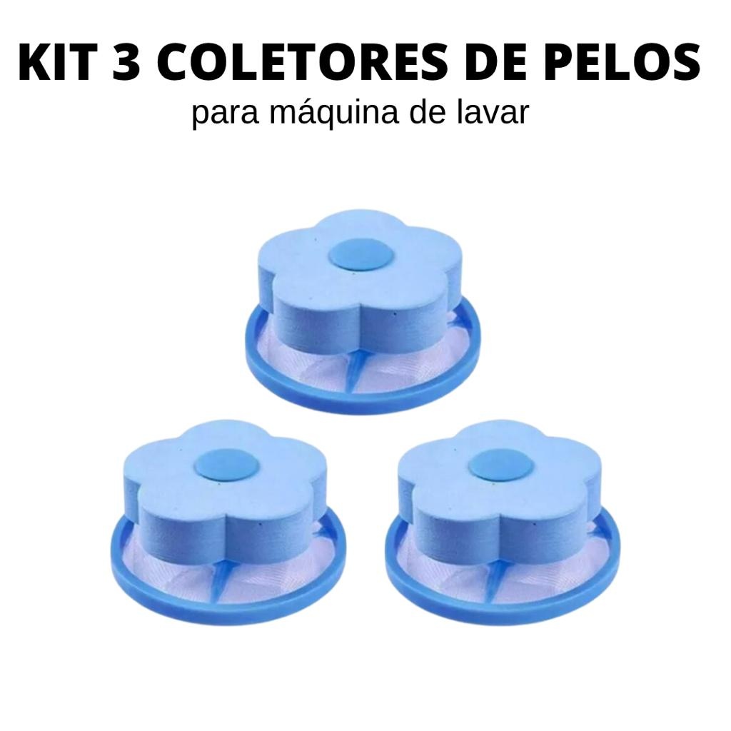 Adeus Pelos: Kit 3 Coletores Mágicos para Máquina de Lavar!