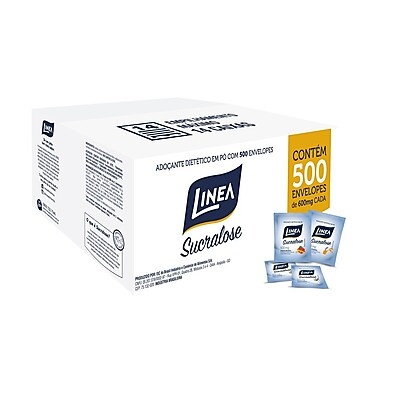 Adoçante Sucralose Linea 500 Sachês: Zero Calorias, Zero Glúten