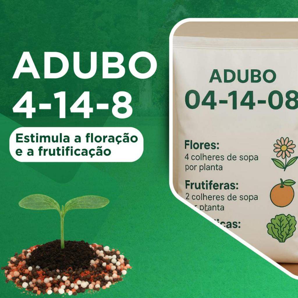 Adubo 04-14-08 NPK: Alta Produtividade com Fósforo e Potássio