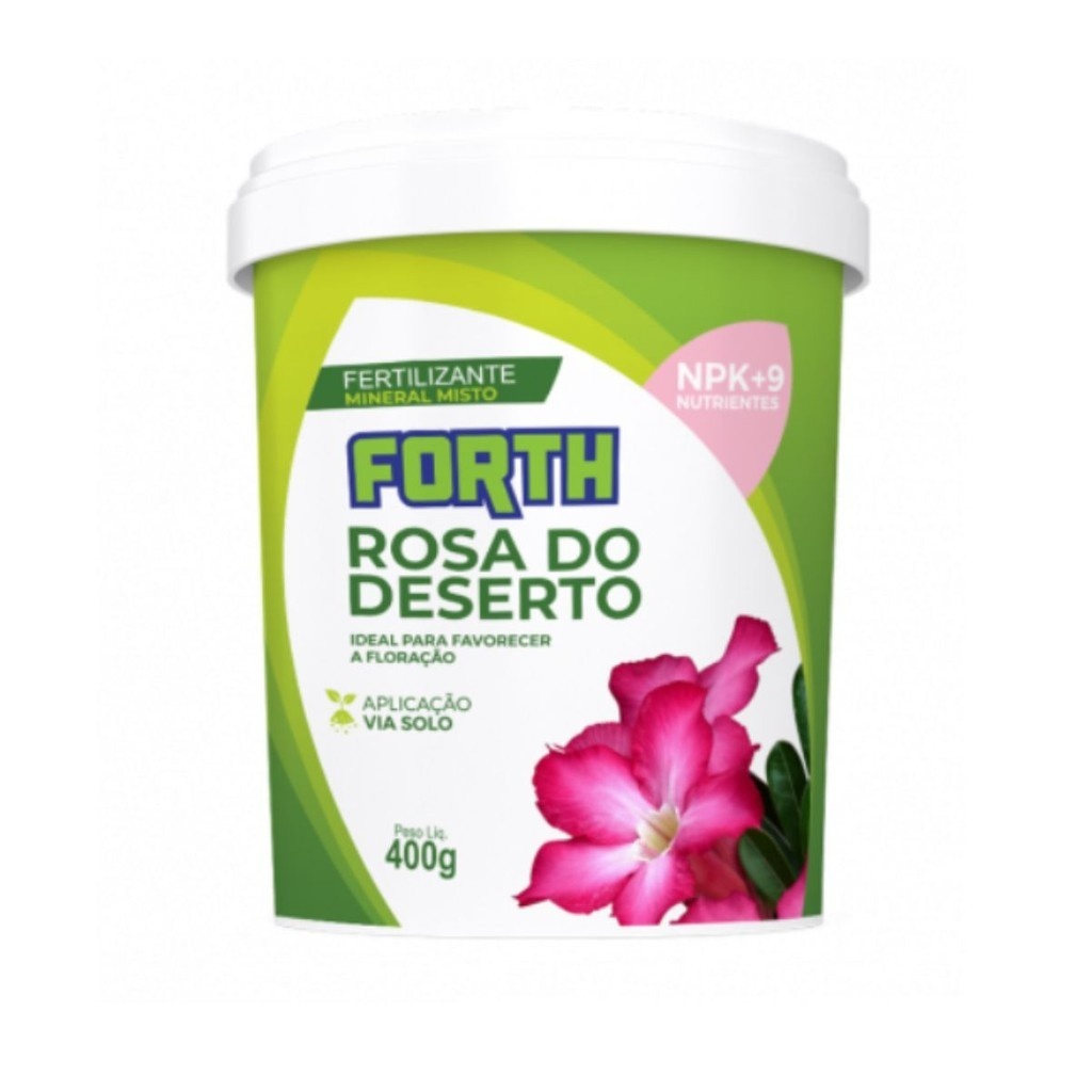 Adubo Rosa do Deserto Forth 400g: Floresça!