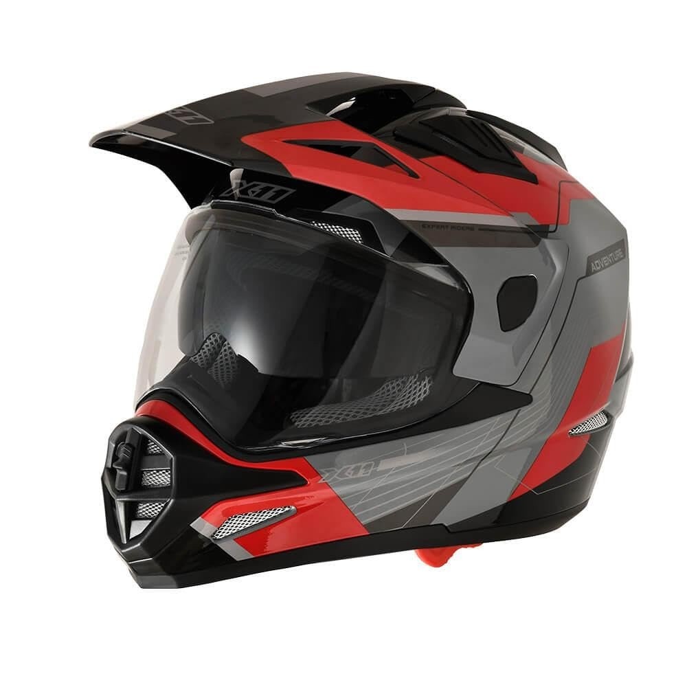 Capacete X11 Crossover X-Force ADV: Aventura On e Off-Road com Estilo e Proteção