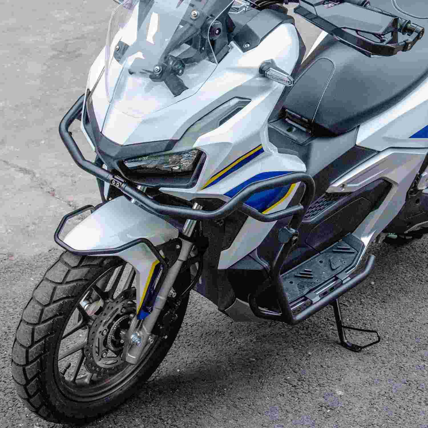 Protetor de Carenagem ADV160 2023-2024: Segurança e Estilo em Aço Preto