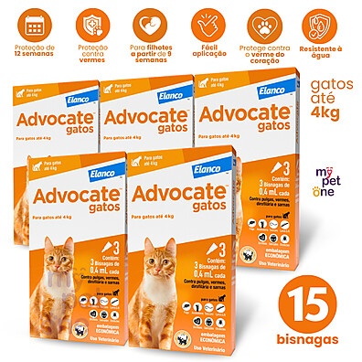 Advocate Gatos: Proteção Total em 3 Doses!