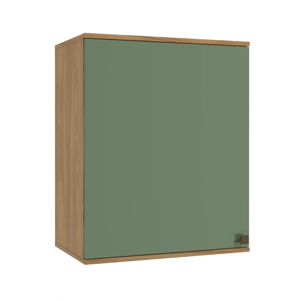 Aéreo Cozinha Celeste 60cm: Nogueira/Verde