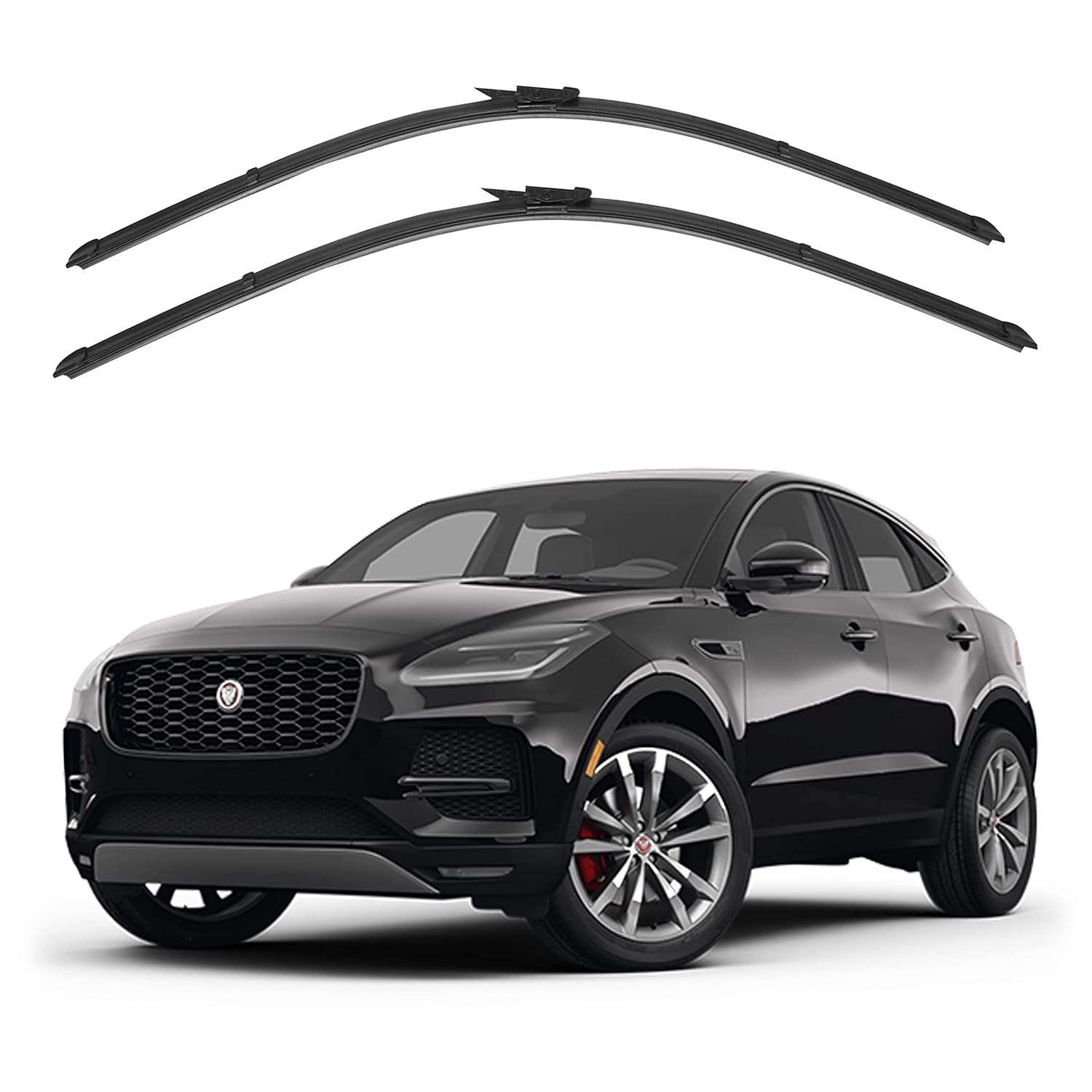Par de Palhetas Aerofit Originais Jaguar E-Pace (2019-2023) - Limpeza Perfeita Parabrisa
