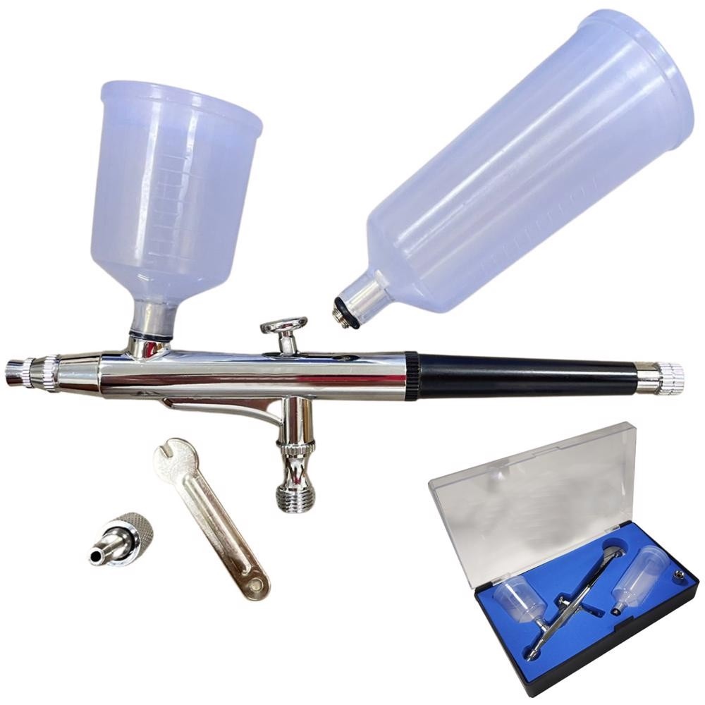 Aerógrafo Dupla Ação 0,3mm EVALD: Precisão Profissional