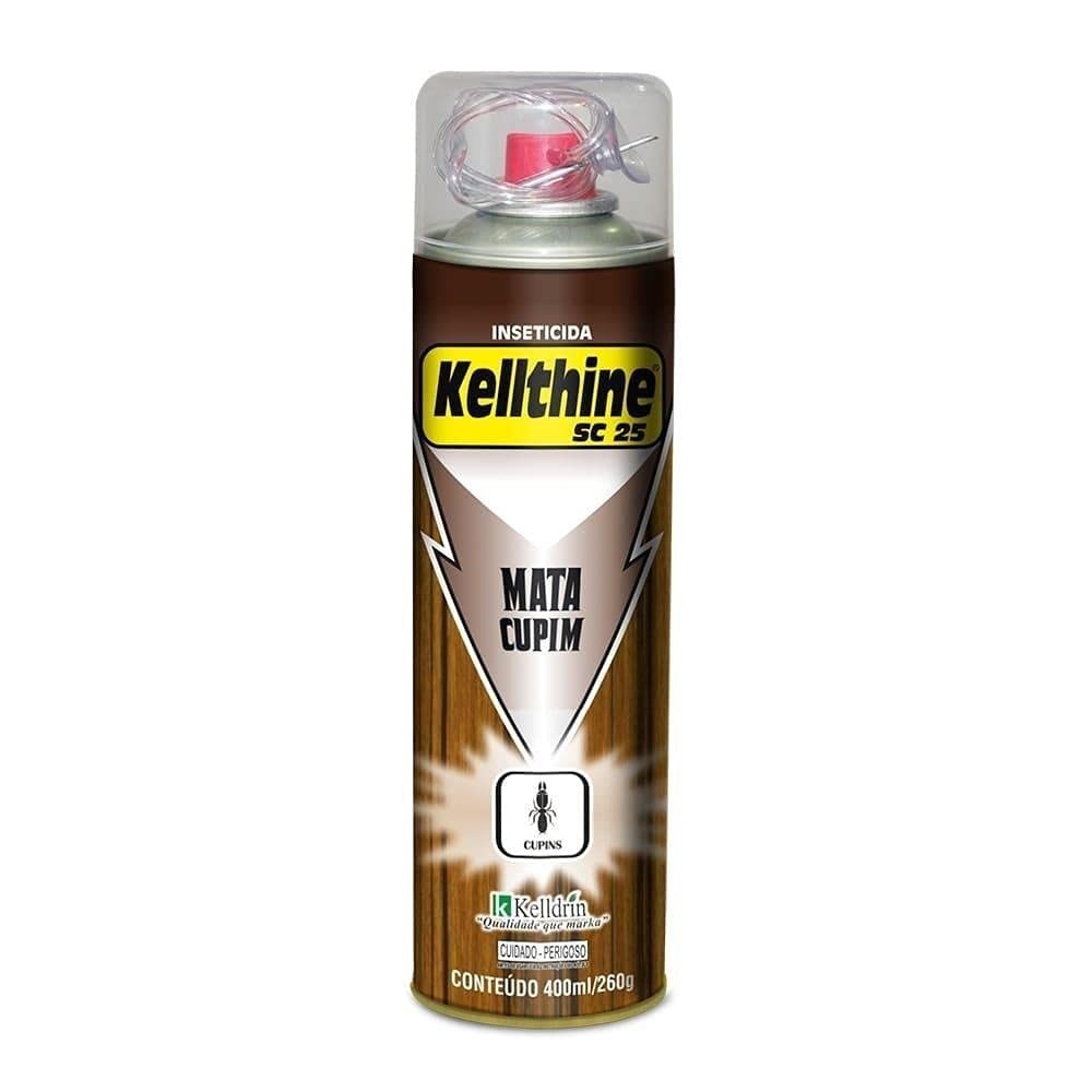 Kelldrin Cupinicida Aerossol 400ml: Proteção Poderosa Contra Cupins em Madeira