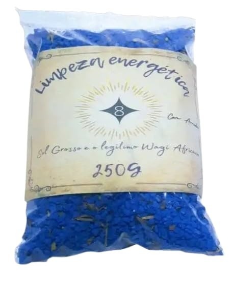 Limpeza Energética com Sal Grosso, Anil Africano e Arruda - Banho Poderoso de Purificação