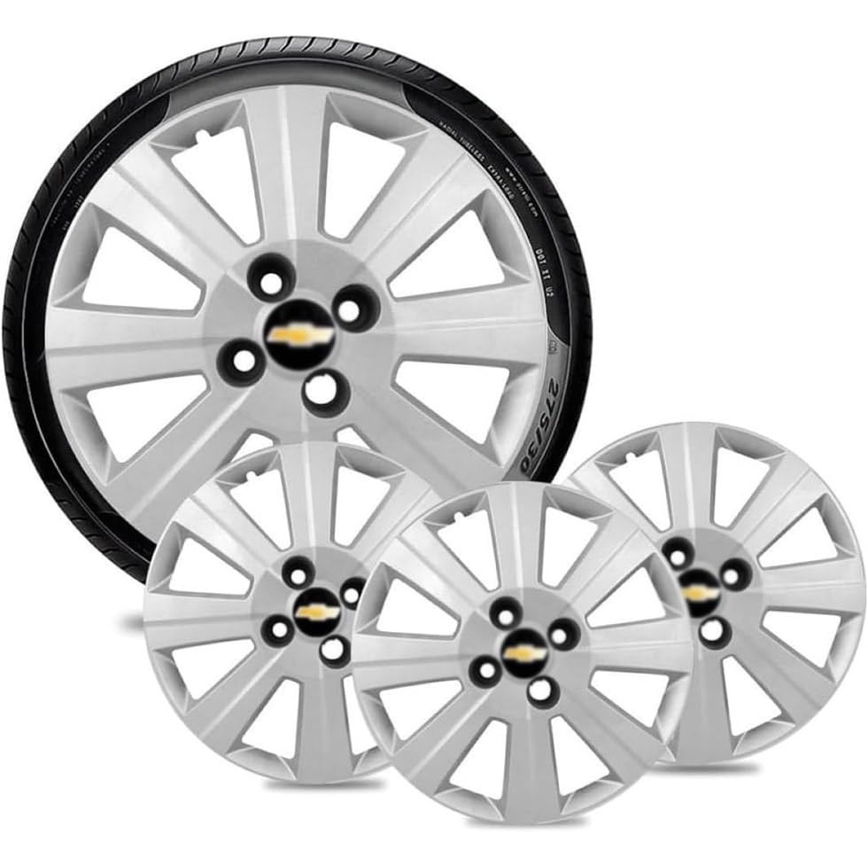Jogo de Calotas Aro 14 4x100 Design Agile Emblema Preto - Renove Seu Carro!