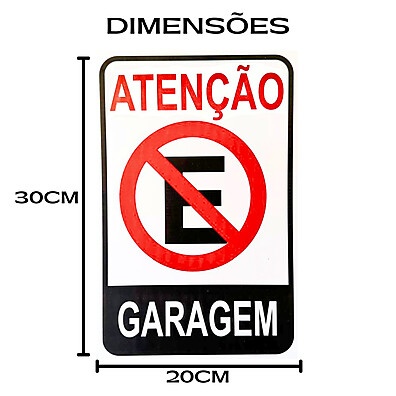 Kit 2 Placas Proibido Estacionar – Proteja Sua Garagem Agora
