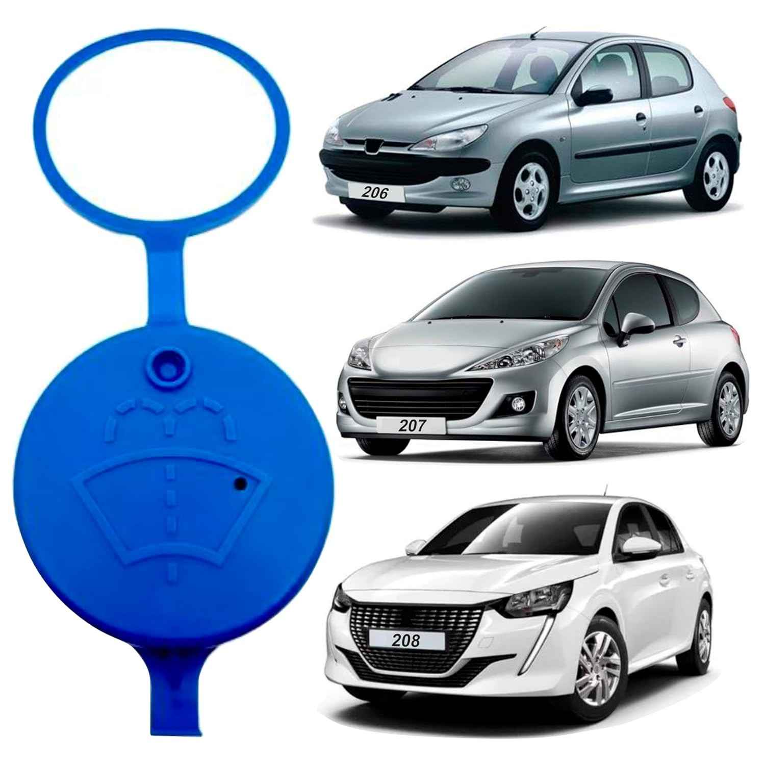 Tampa Reservatório Água Limpador Parabrisa Peugeot 206 207 208 307 C3 C4 Xsara Picasso