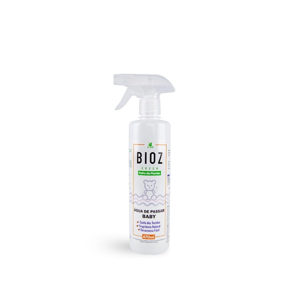 Água de Passar Baby 470ml - Fragrância Delicada e Fórmula Natural da Bioz Green