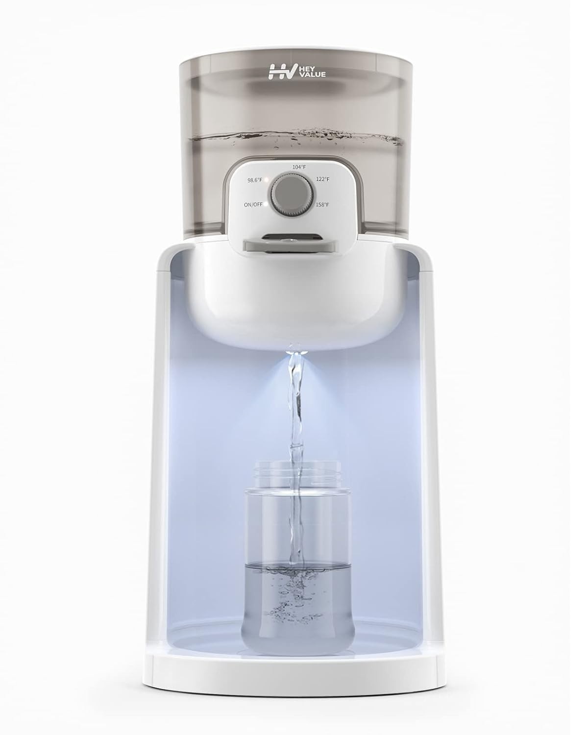 Aquecedor de Água para Bebês com Luz Noturna | 4 Temperaturas e Manutenção de Calor por 72H