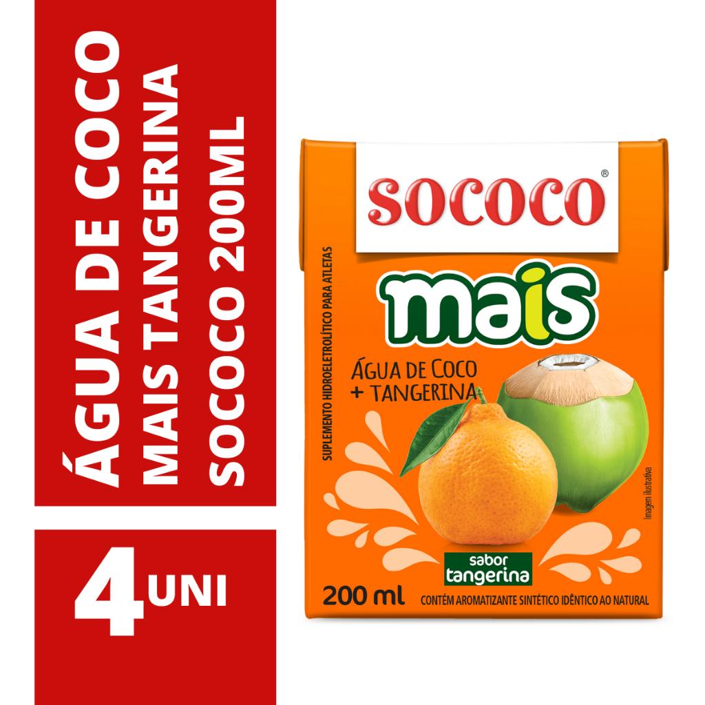 Água de Coco com Tangerina Sococo 200ml: Refrescante e Energizante