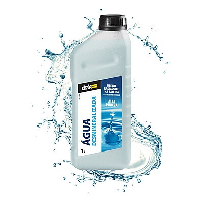 Água Desmineralizada DNK 1L – Radiador e Bateria Protegidos