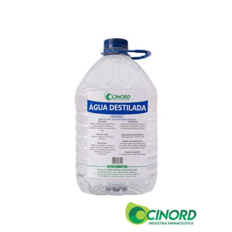 Água Destilada 5L Cinord: Puro Padrão para Autoclaves