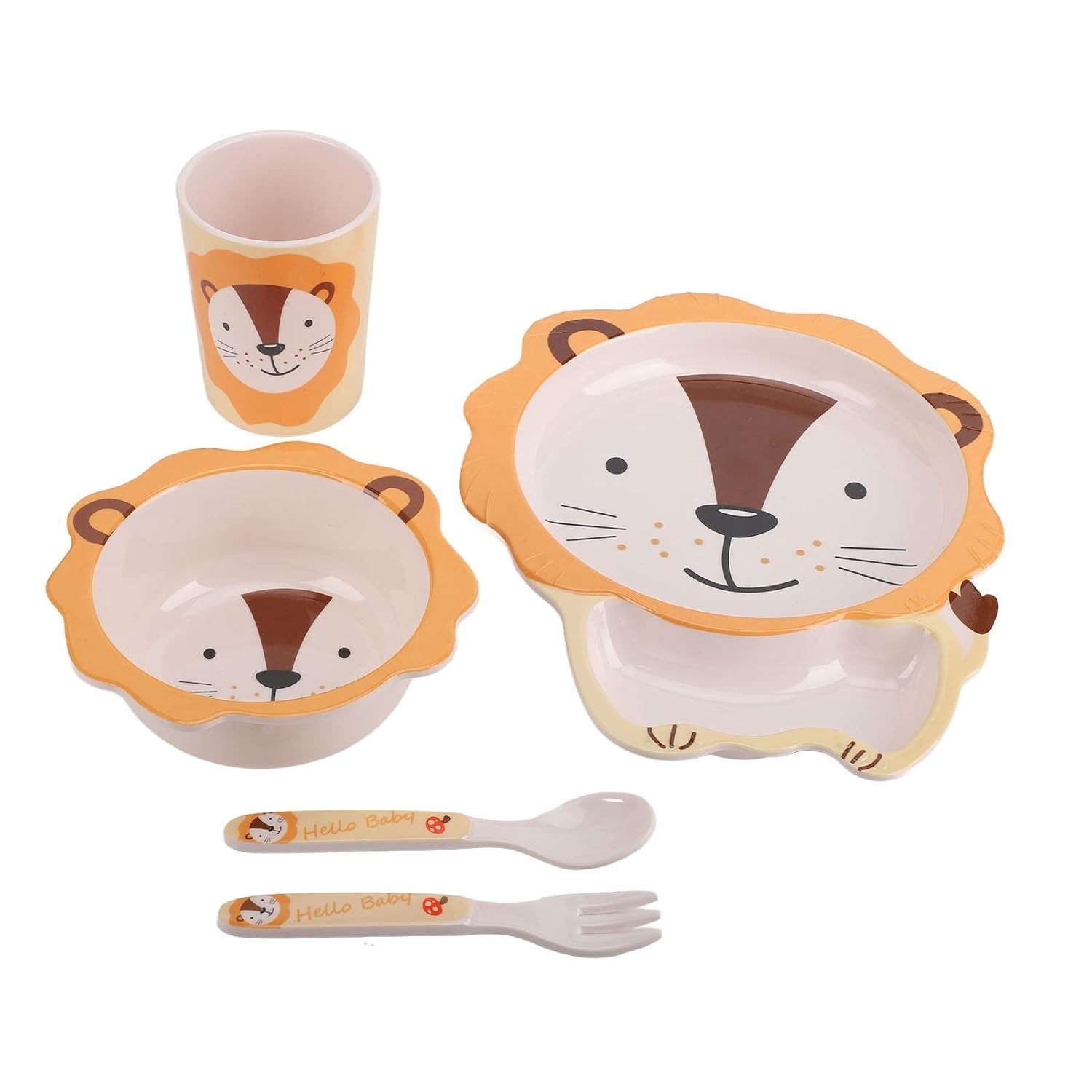 Conjunto de Pratos Infantil Ainoli com Divisórias - Seguro, Divertido e Prático