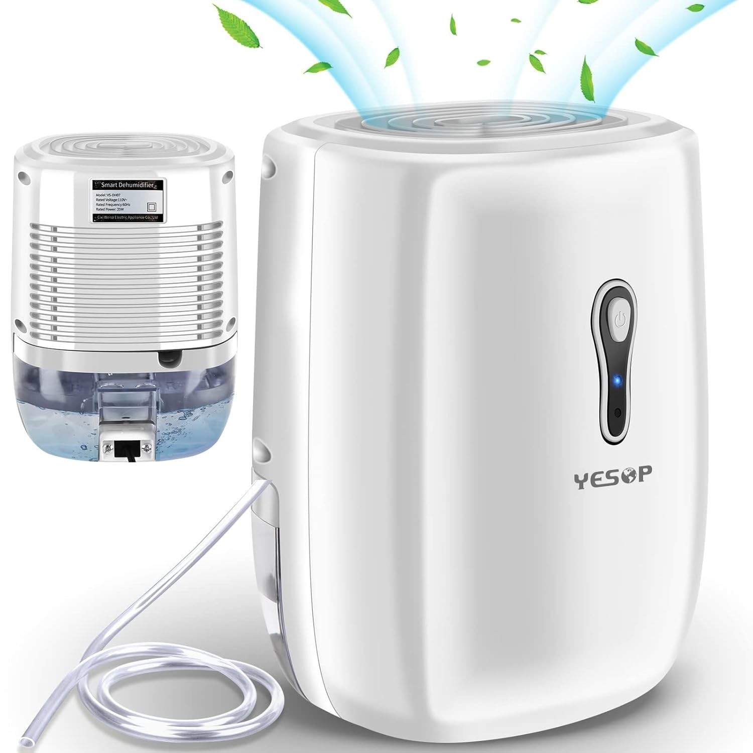 YESOP Air Desumidificador 800ml - Bivolt 127V/220V | Combata Umidade e Mofo com Eficiência