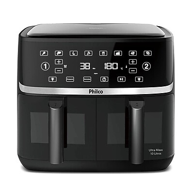 Air Fryer Philco 10L com Cesto Duplo – Frite, Asse e Mais!