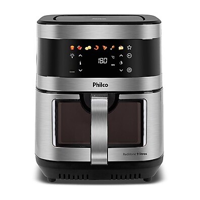 Air Fryer Philco 9L com Visor Glass e Painel Digital – Praticidade e Sabor
