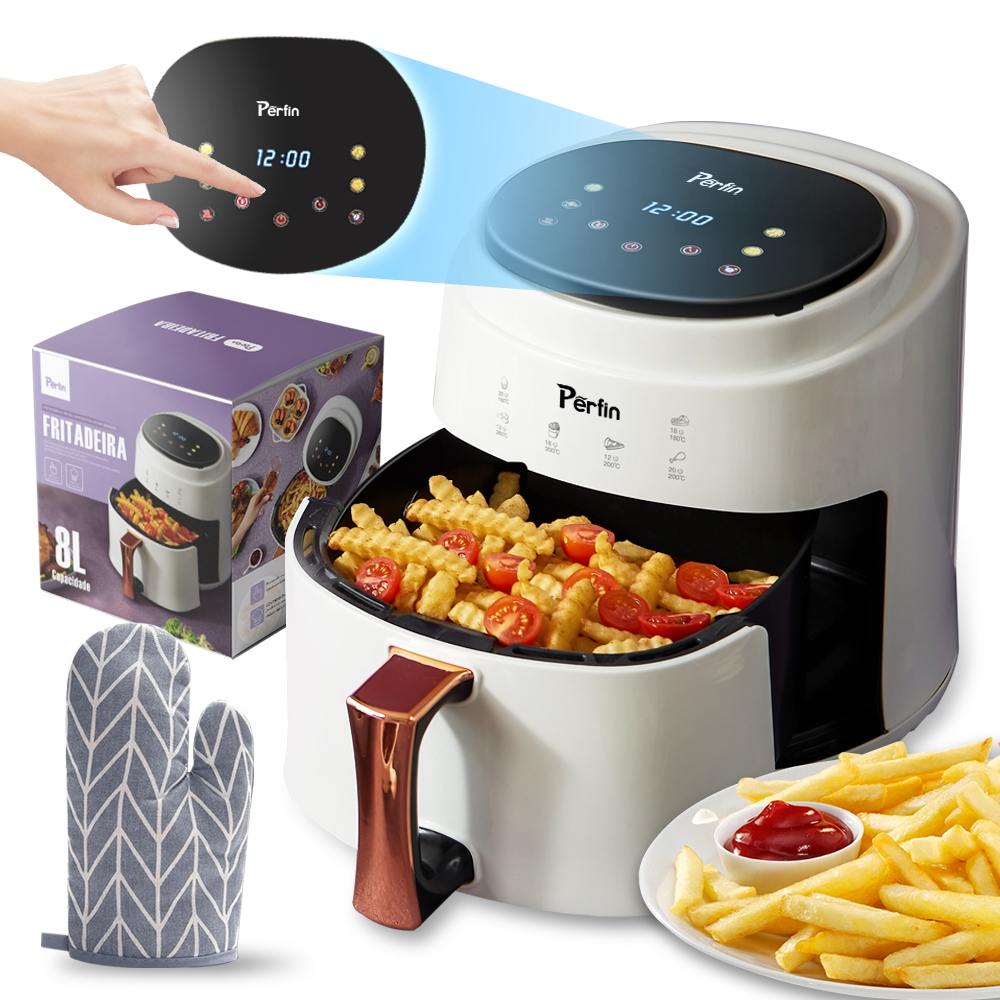 Air Fryer Touch Digital 8L: Cozinha Saudável e Prática