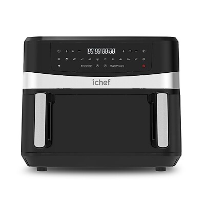 Airfryer Ichef Dualzone: Cozinhe 2x Mais Rápido!
