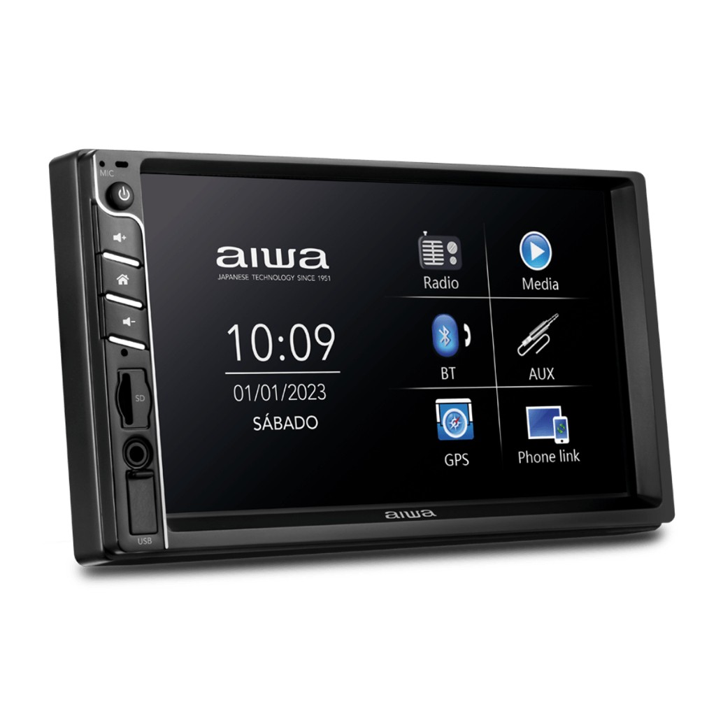 Aiwa AWS-CA-DD-01: Central Multimídia 7" Bluetooth